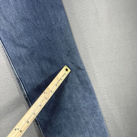 Carhartt Jeans Mens 34x34 Blue Straight Relaxed American‎ Cowboy Workwear Denim - Picture 9 of 12